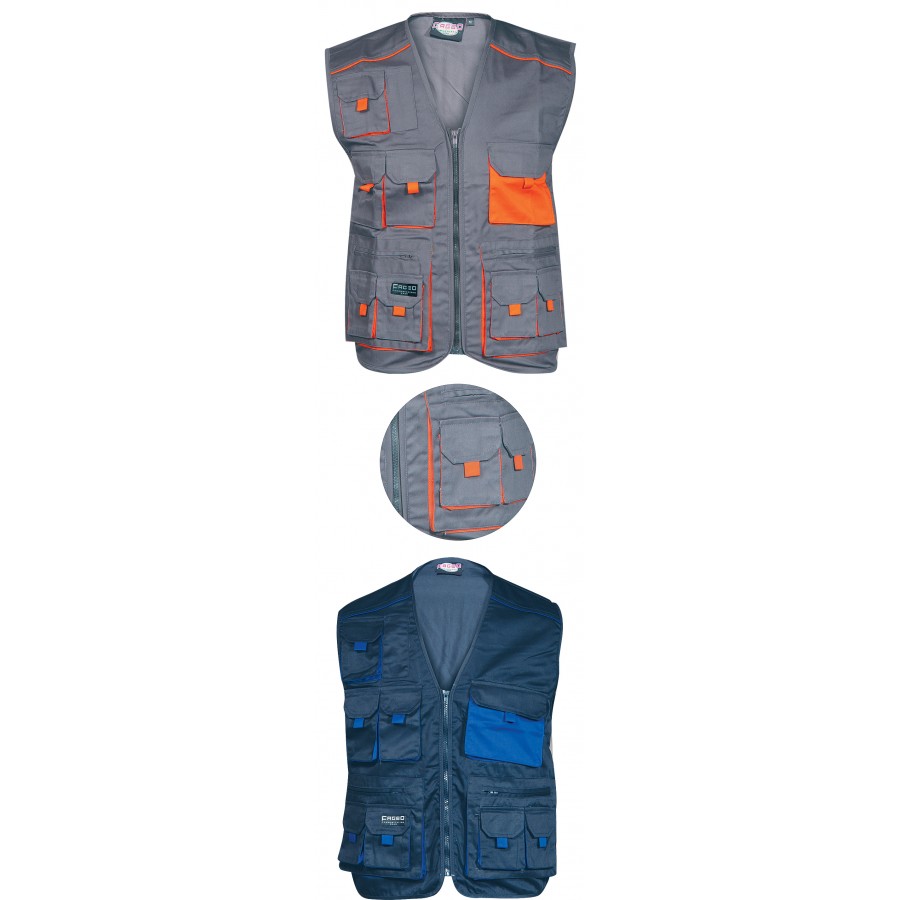 Работен елек с висока износоустойчисот Vest Pockets