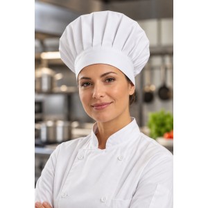 Френска готварска шапка с плисета COULANT