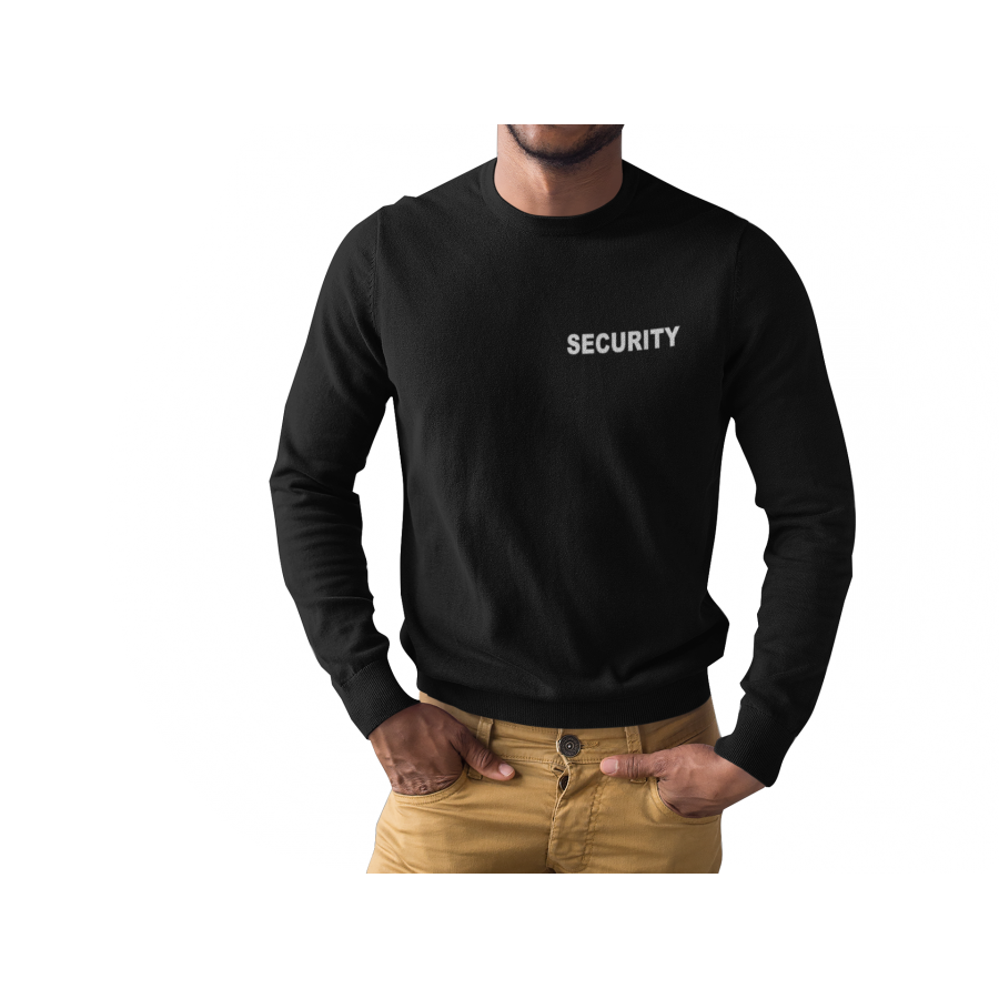 Ватирана блуза с надпис SECURITY