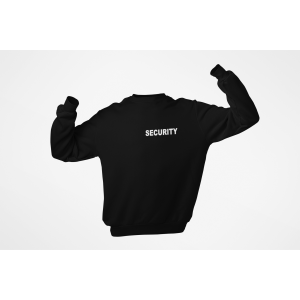 Ватирана блуза с надпис SECURITY
